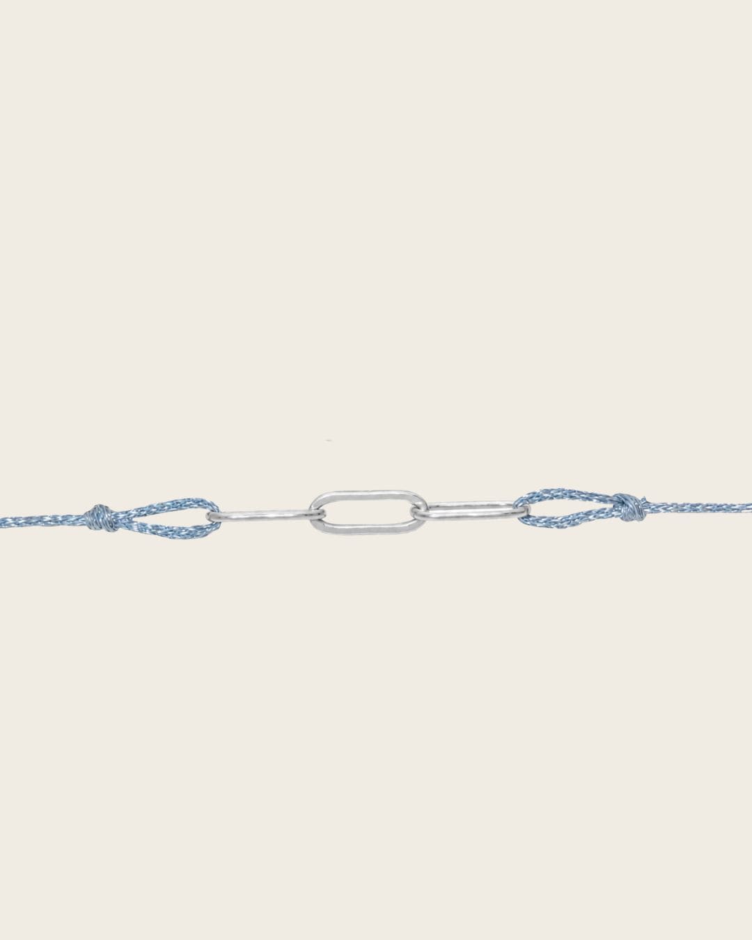 bracelet cordon bleu gris pailleté argenté femme